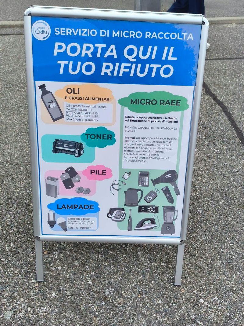 DRUENTO - Al mercato di corso Brero parte la raccolta dei Raee, i rifiuti di apparecchiature elettriche ed elettroniche