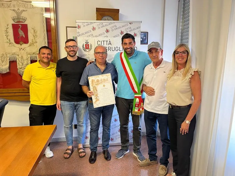 GRUGLIASCO - Va in pensione il comandante della stazione dei Carabinieri, Guido Pirrone - FOTO