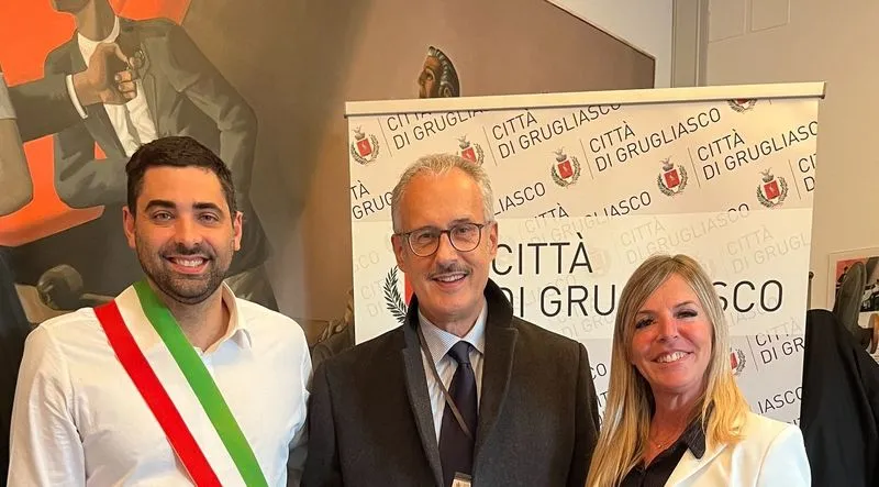 GRUGLIASCO - La Città ha premiato le «Stelle al Merito del Lavoro» Sacco, Pugliese e Basso - FOTO