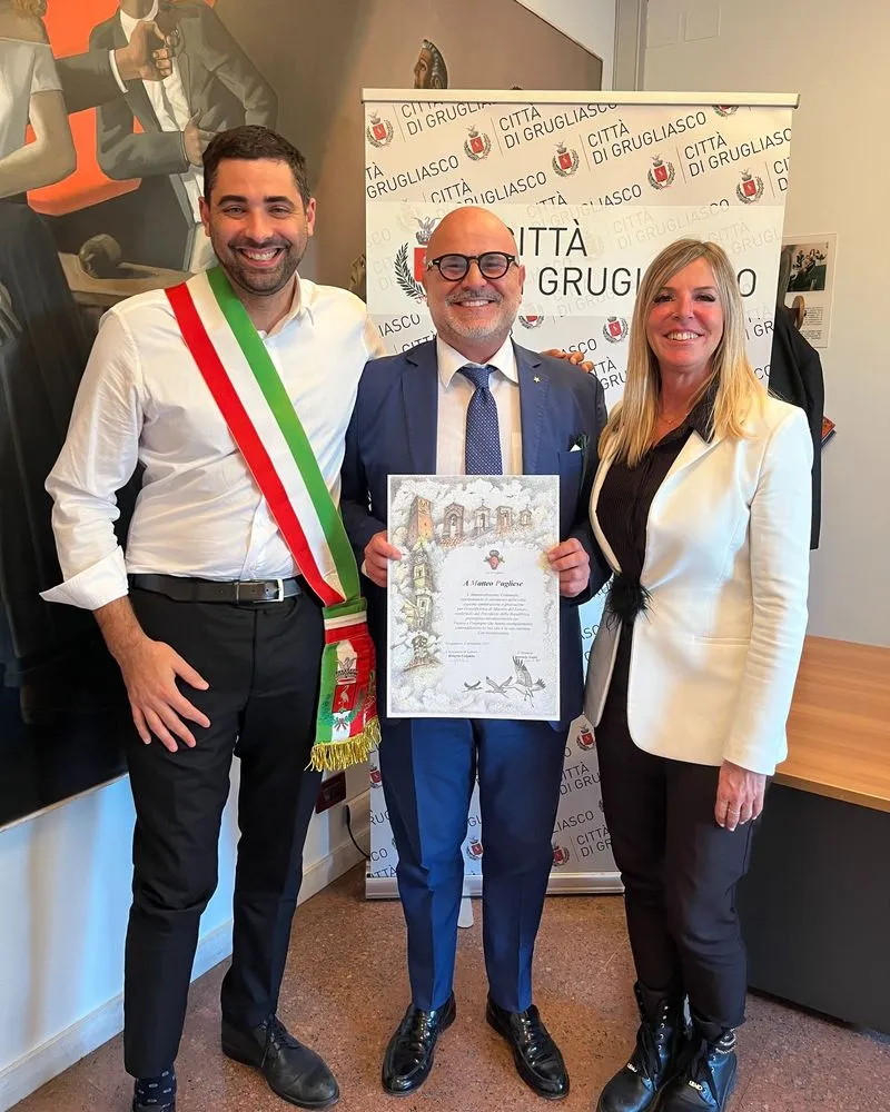 GRUGLIASCO - La Città ha premiato le «Stelle al Merito del Lavoro» Sacco, Pugliese e Basso - FOTO