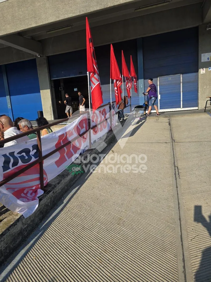 GRUGLIASCO - La protesta dei lavoratori «PostalCoop»: «Fateci lavorare. Non paghiamo colpe altrui» - FOTO
