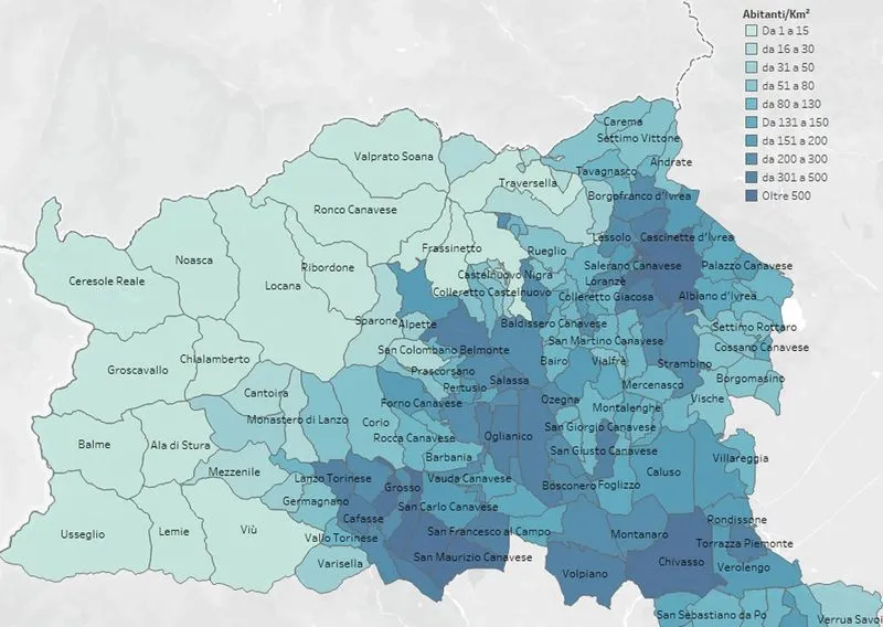 CANAVESE - Un territorio che invecchia rapidamente e continua a perdere abitanti