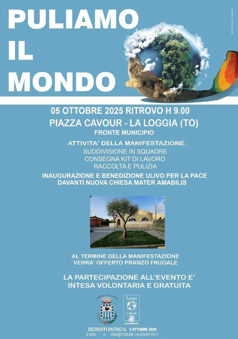 LA LOGGIA - Domenica in programma l'edizione 2025 di Puliamo il Mondo