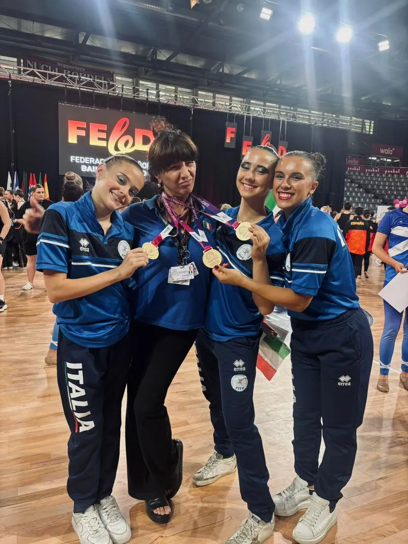 LA LOGGIA - Giulia Zanello, Chiara Perotto ed Elisa Bordin sono campionesse europee di Twirling - FOTO