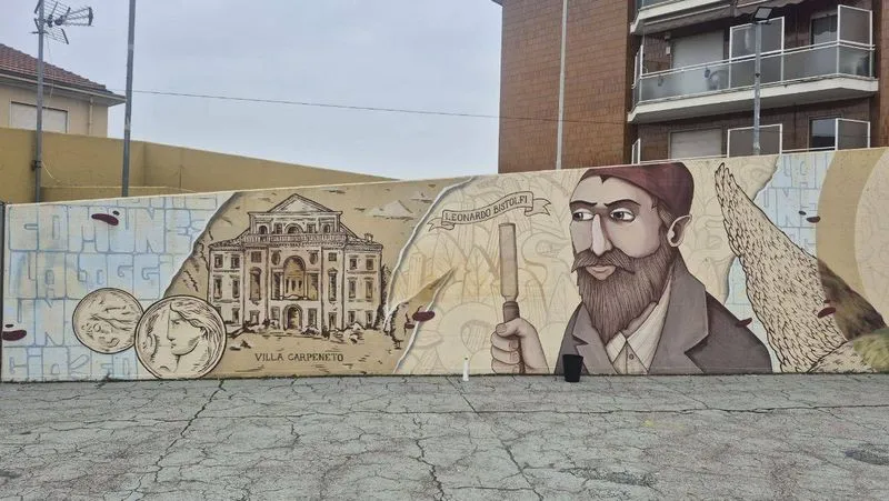 LA LOGGIA - I giovani vandali del murale della piazza si pentono e confessano al sindaco - FOTO