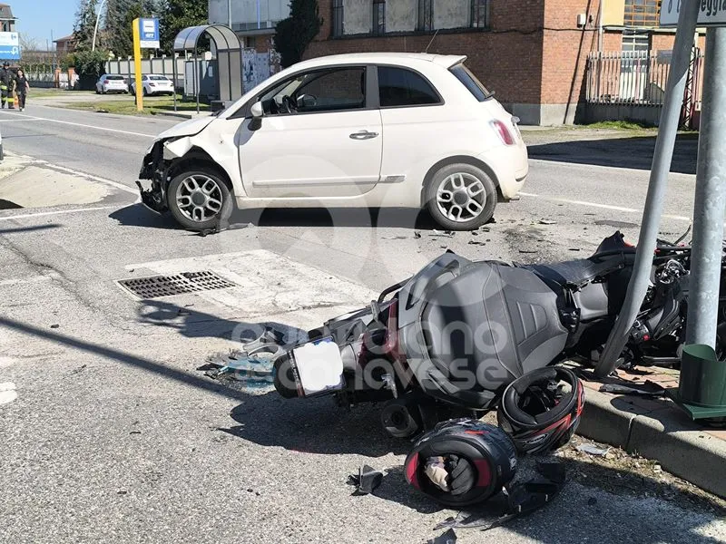 LEINI - Padre e figlia di Barbania feriti nello scontro tra un'auto e uno scooter: sono fuori pericolo - FOTO e VIDEO