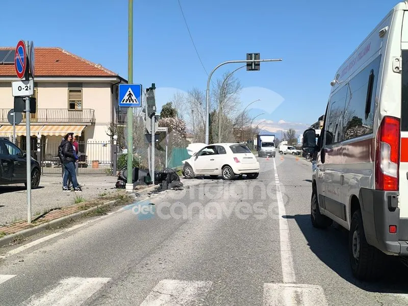 LEINI - Padre e figlia di Barbania feriti nello scontro tra un'auto e uno scooter: sono fuori pericolo - FOTO e VIDEO