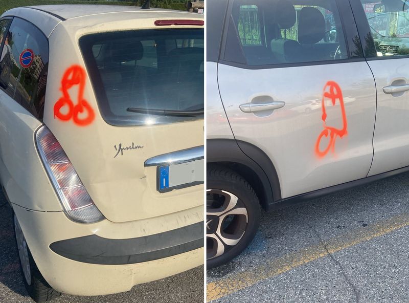 MIRAFIORI - Scritte e disegni osceni sulle auto parcheggiate: caccia ai vandali di corso Corsica