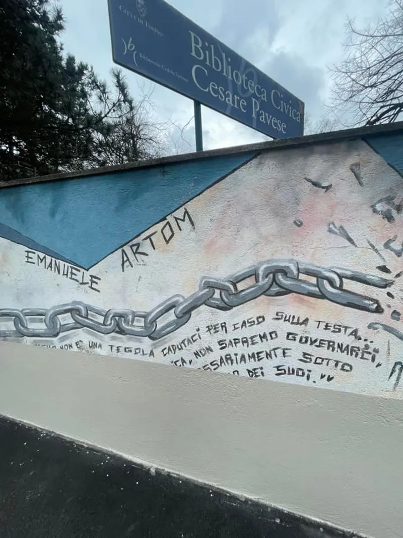 MIRAFIORI - Nel restyling della biblioteca cancellato per errore il murale dedicato ad Artom: è polemica