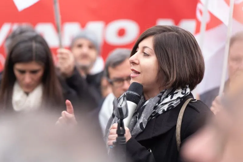 MIRAFIORI - Manifestazione davanti ai cancelli dello stabilimento Stellantis - FOTO