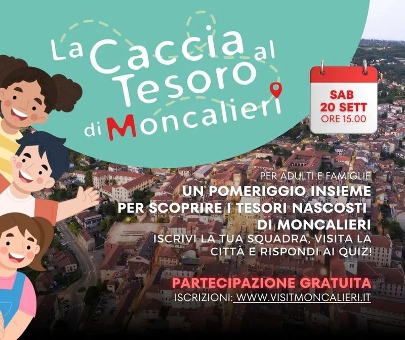 MONCALIERI - Sabato 20 settembre la terza edizione della Caccia al Tesoro