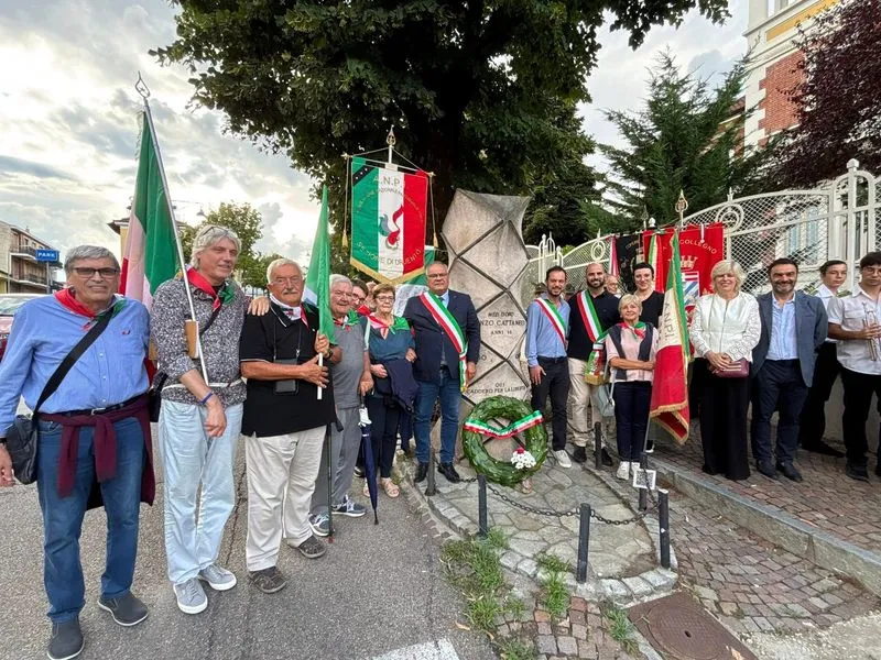 MONCALIERI - La città commemora i partigiani Brero, Cattaneo e Musso e le vittime della bomba del 1944 - FOTO