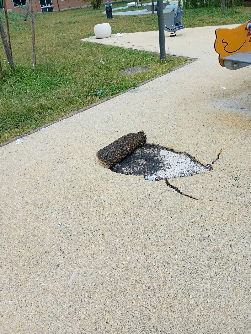 MONCALIERI - Vetri rotti, bottiglie vuote e persino un carrello della spesa: vandalizzato il Giardino della luna - FOTO
