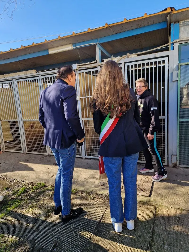 MONCALIERI - Giornata nazionale del gatto, Cirio visita il rifugio «L'albero di Mais» - FOTO