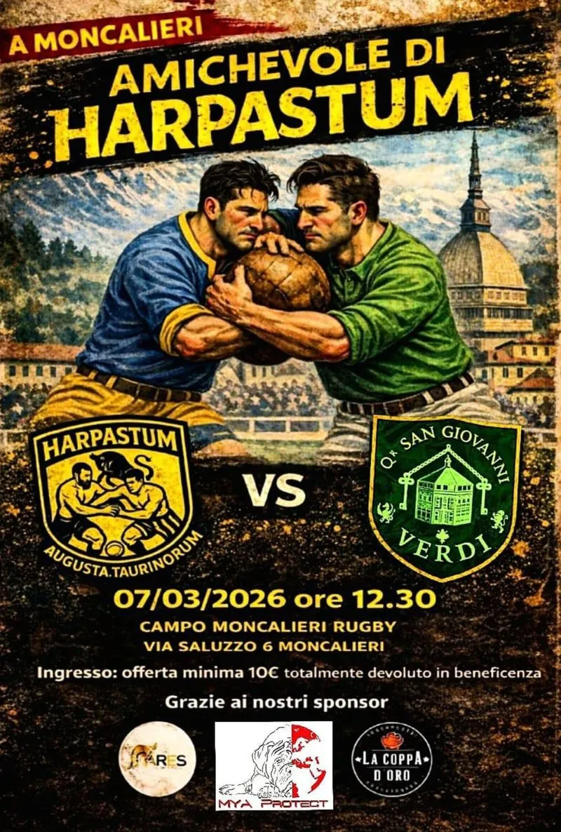 MONCALIERI - Arriva l'amichevole di harpastum tra Harpastum Augusta Taurinorum e San Giovanni Verdi di Firenze