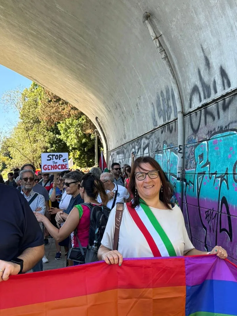 MONCALIERI - In tanti alla «Local march for Gaza» per chiedere lo stop a tutte le guerre - FOTO