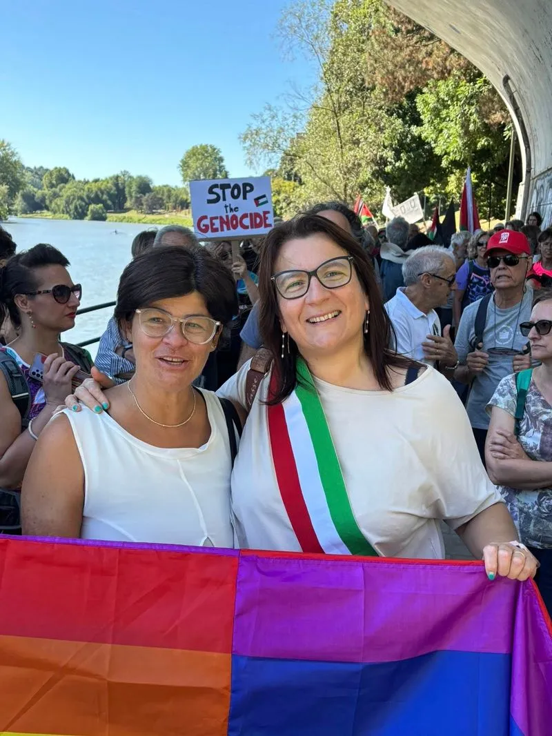 MONCALIERI - In tanti alla «Local march for Gaza» per chiedere lo stop a tutte le guerre - FOTO