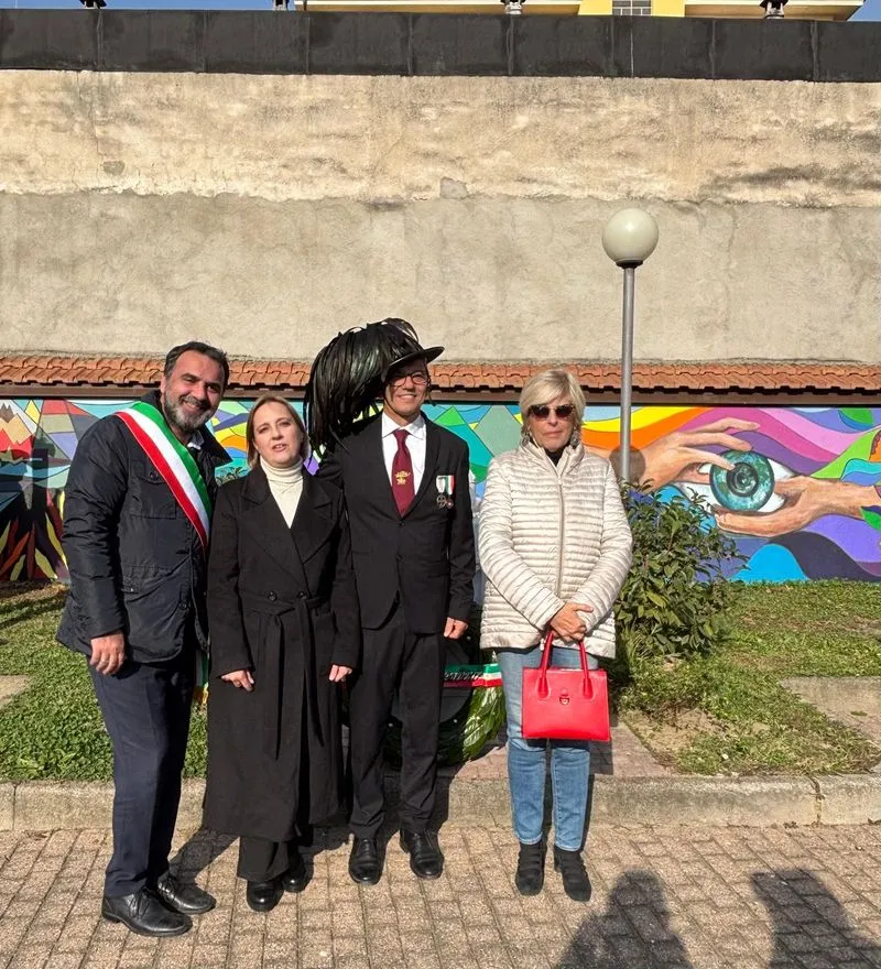MONCALIERI - Inaugurato il murale per i caduti nelle missioni di pace - FOTO