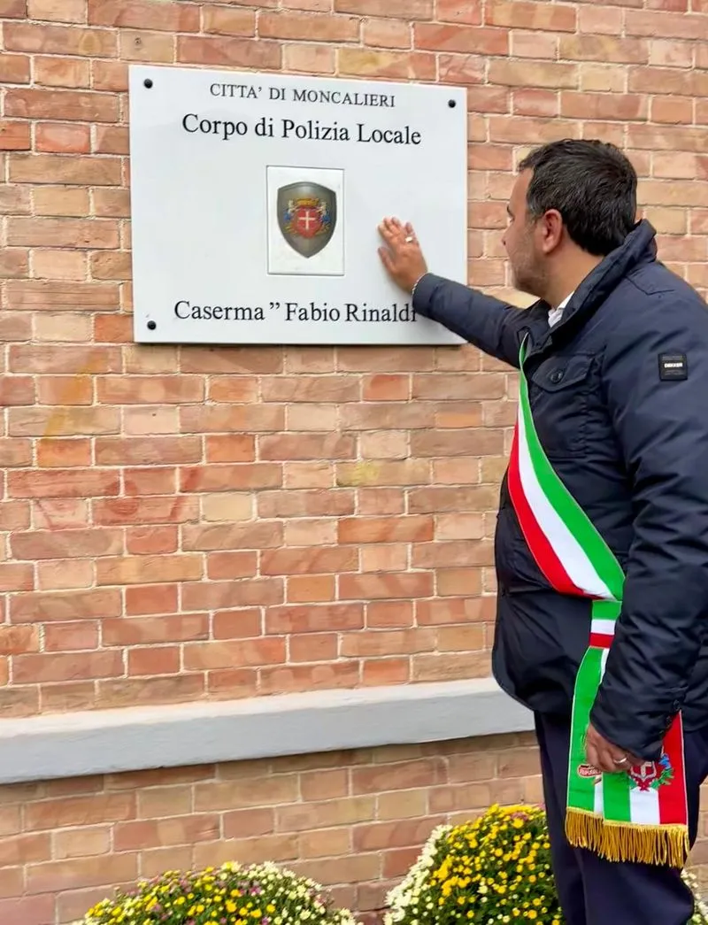 MONCALIERI - Inaugurata la nuova caserma della polizia locale dedicata a Fabio Rinaldi - FOTO