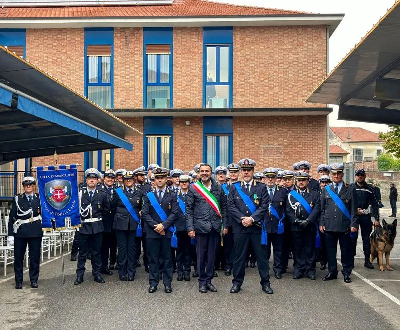 MONCALIERI - Inaugurata la nuova caserma della polizia locale dedicata a Fabio Rinaldi - FOTO