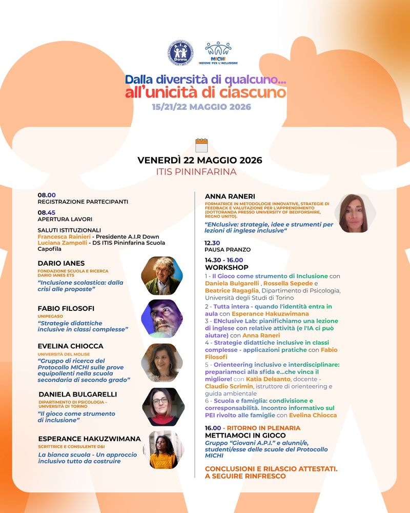 MONCALIERI - «Dalla diversità di qualcuno... all'unicità di ciascuno»