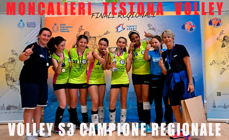 MONCALIERI - Le ragazze del Testona Volley si laureano campionesse regionali - FOTO