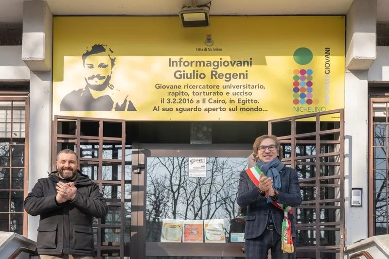 NICHELINO - L'informagiovani intitolato alla memoria di Giulio Regeni - FOTO