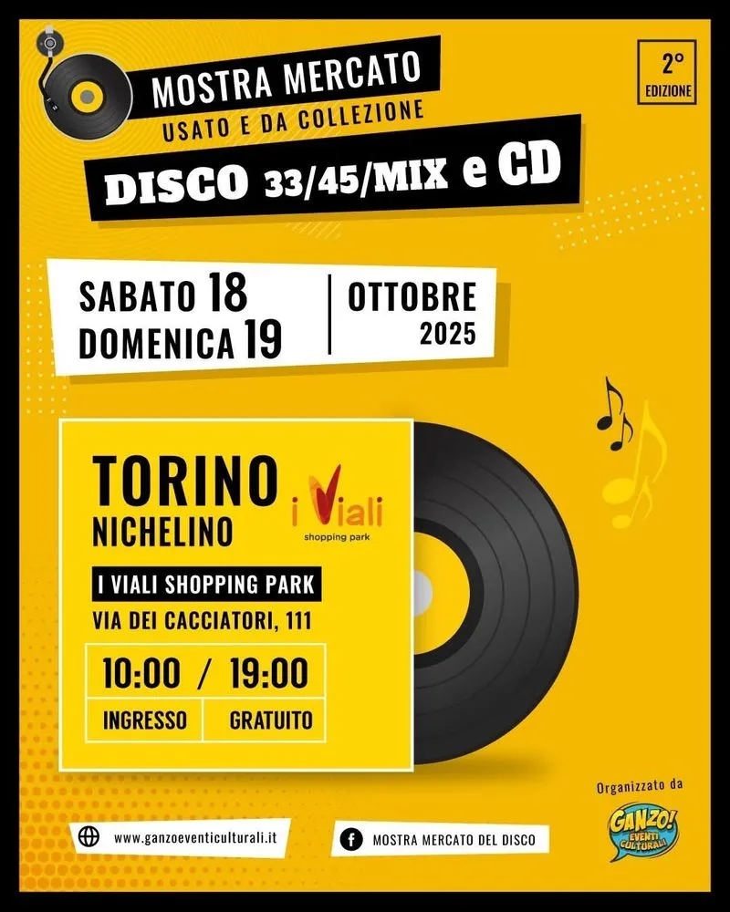 NICHELINO - Torna la mostra mercato del disco in vinile - FOTO