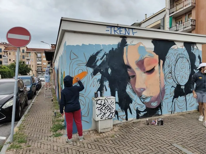 NICHELINO - Un nuovo murales abbellisce via San Matteo - FOTO