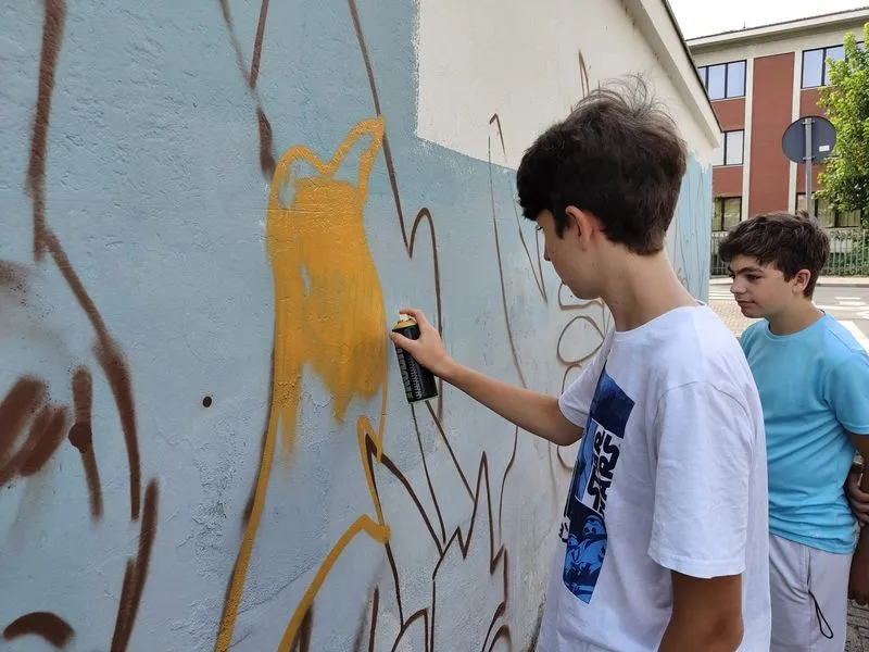 NICHELINO - Un nuovo murales abbellisce via San Matteo - FOTO