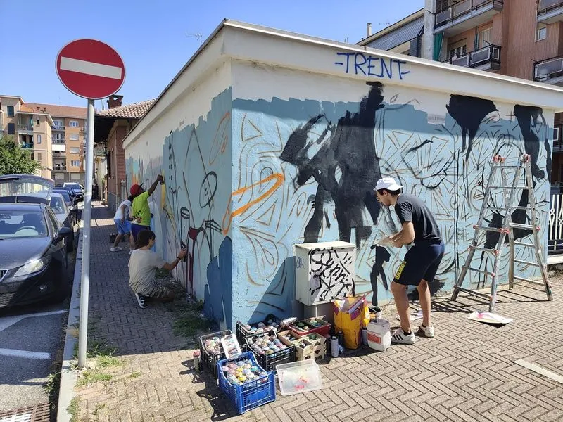 NICHELINO - Un nuovo murales abbellisce via San Matteo - FOTO