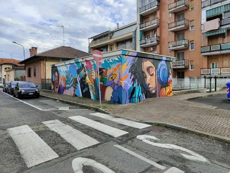 NICHELINO - Un nuovo murales abbellisce via San Matteo - FOTO