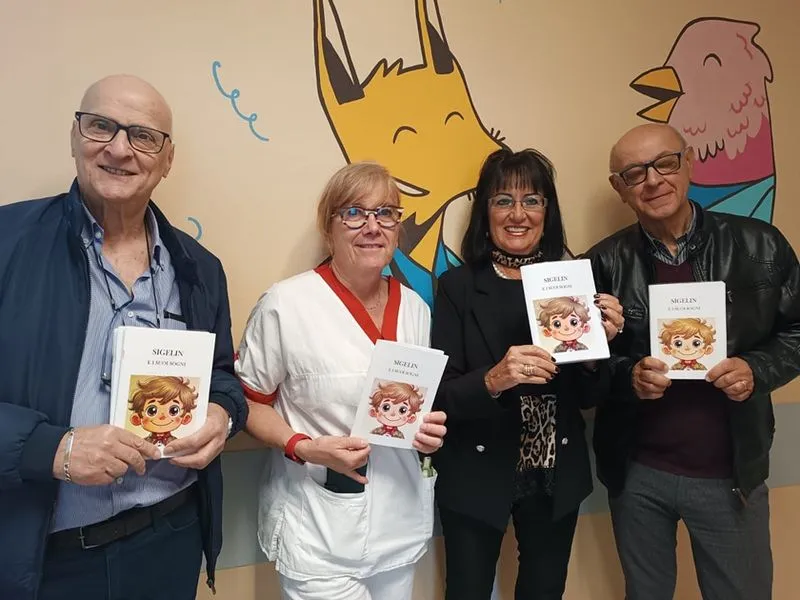 NICHELINO - Il libro degli allievi dell'Unitre in dono ai bambini della pediatria dell'ospedale Martini