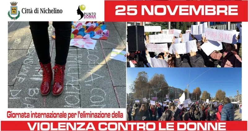 NICHELINO - Raffica di eventi per Giornata internazionale per l'eliminazione della violenza contro le donne