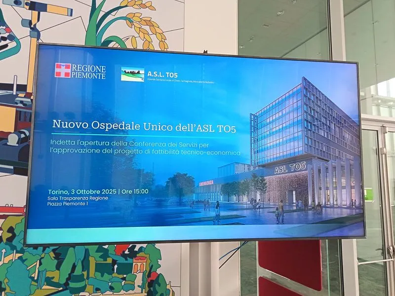 TORINO SUD - Nuovo ospedale dell'Asl To5, finita in anticipo la progettazione. Nicco: «Giornata storica»