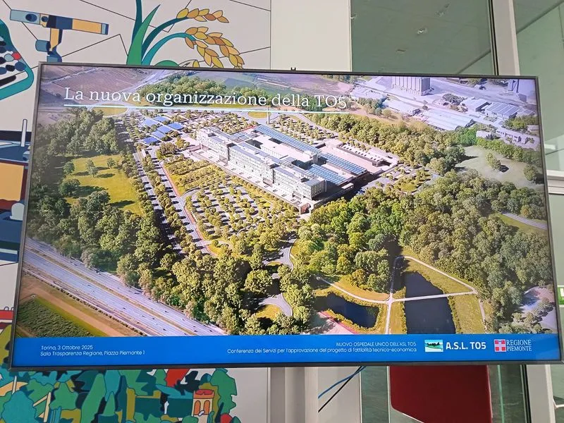 TORINO SUD - Nuovo ospedale dell'Asl To5, finita in anticipo la progettazione. Nicco: «Giornata storica»