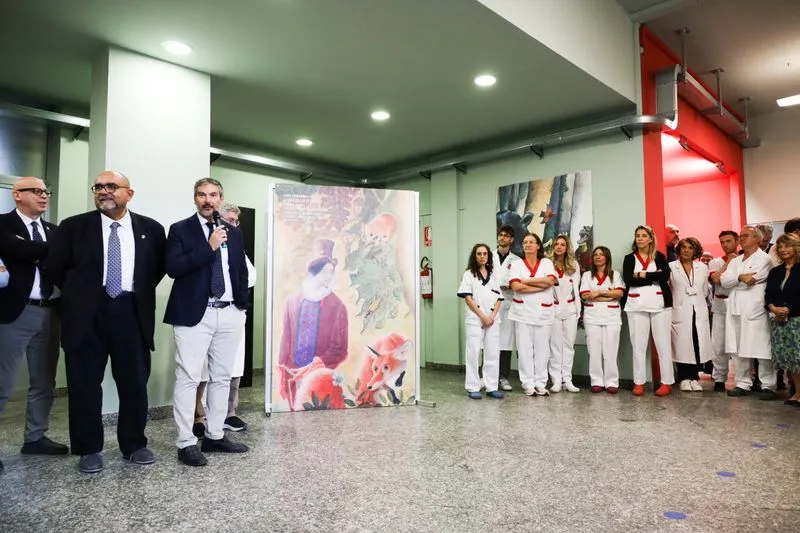 ORBASSANO - L'arte come valore terapeutico: al San Luigi i grandi illustratori italiani - FOTO