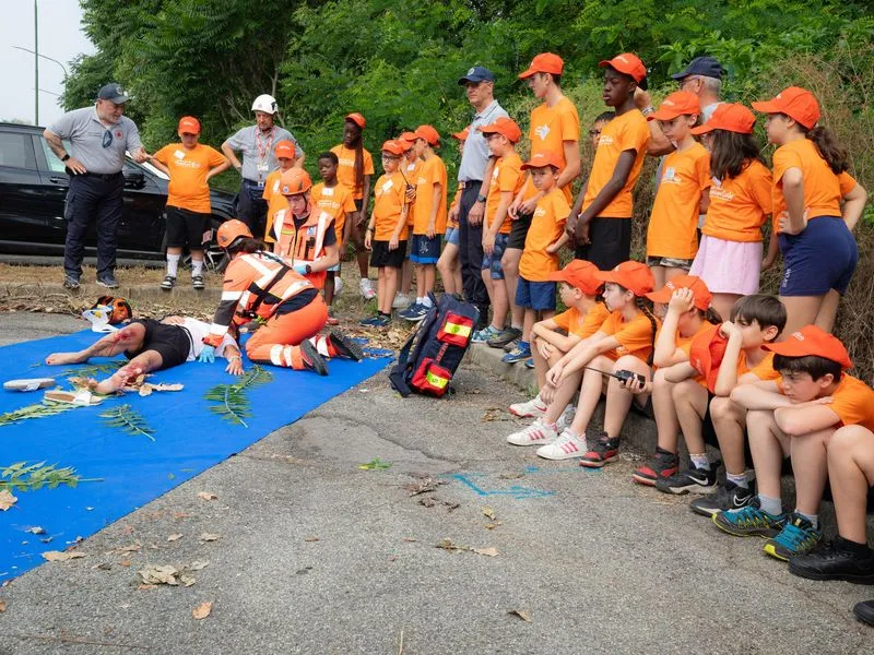 ORBASSANO - Si è conclusa la seconda edizione del campo scuola «Anch'io sono la Protezione Civile» - FOTO
