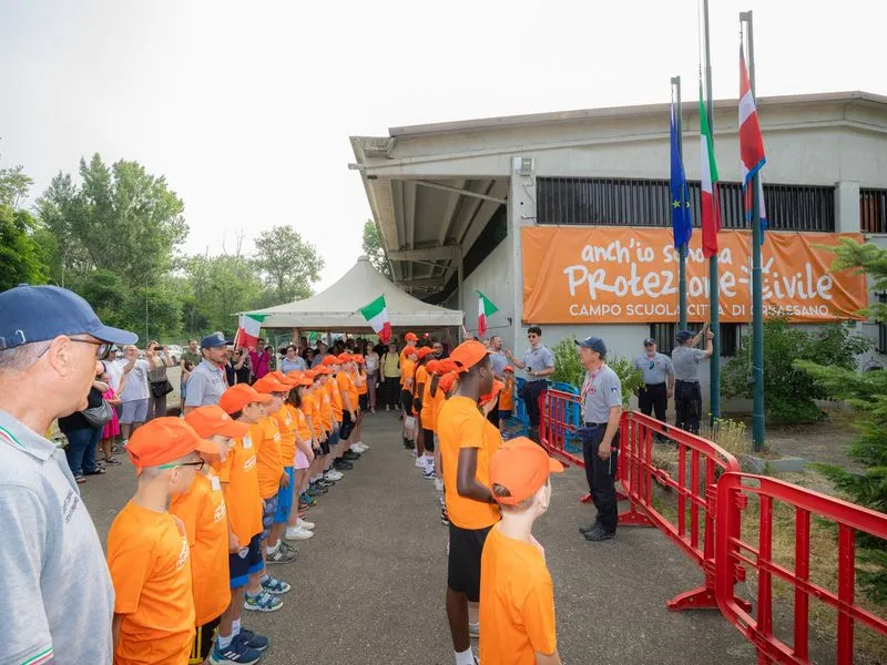 ORBASSANO - Si è conclusa la seconda edizione del campo scuola «Anch'io sono la Protezione Civile» - FOTO