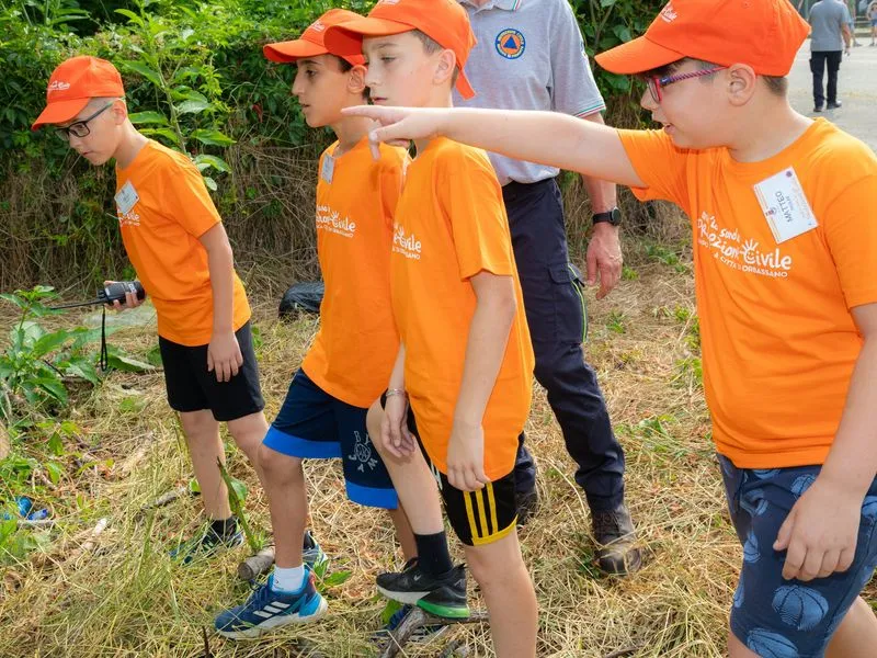 ORBASSANO - Si è conclusa la seconda edizione del campo scuola «Anch'io sono la Protezione Civile» - FOTO