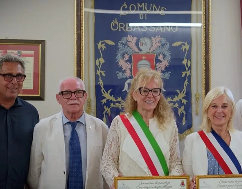 ORBASSANO - Firmato ufficialmente il gemellaggio con Bourg-Les-Valence - FOTO