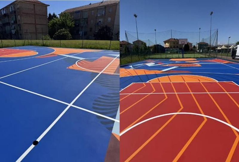 ORBASSANO - Riqualificata la piastra multisport della scuola dedicata a Davide Messinese - FOTO