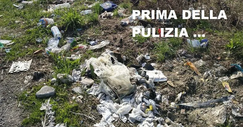 ORBASSANO - Ecovolontari al lavoro: ripulita dai rifiuti strada antica di None - FOTO