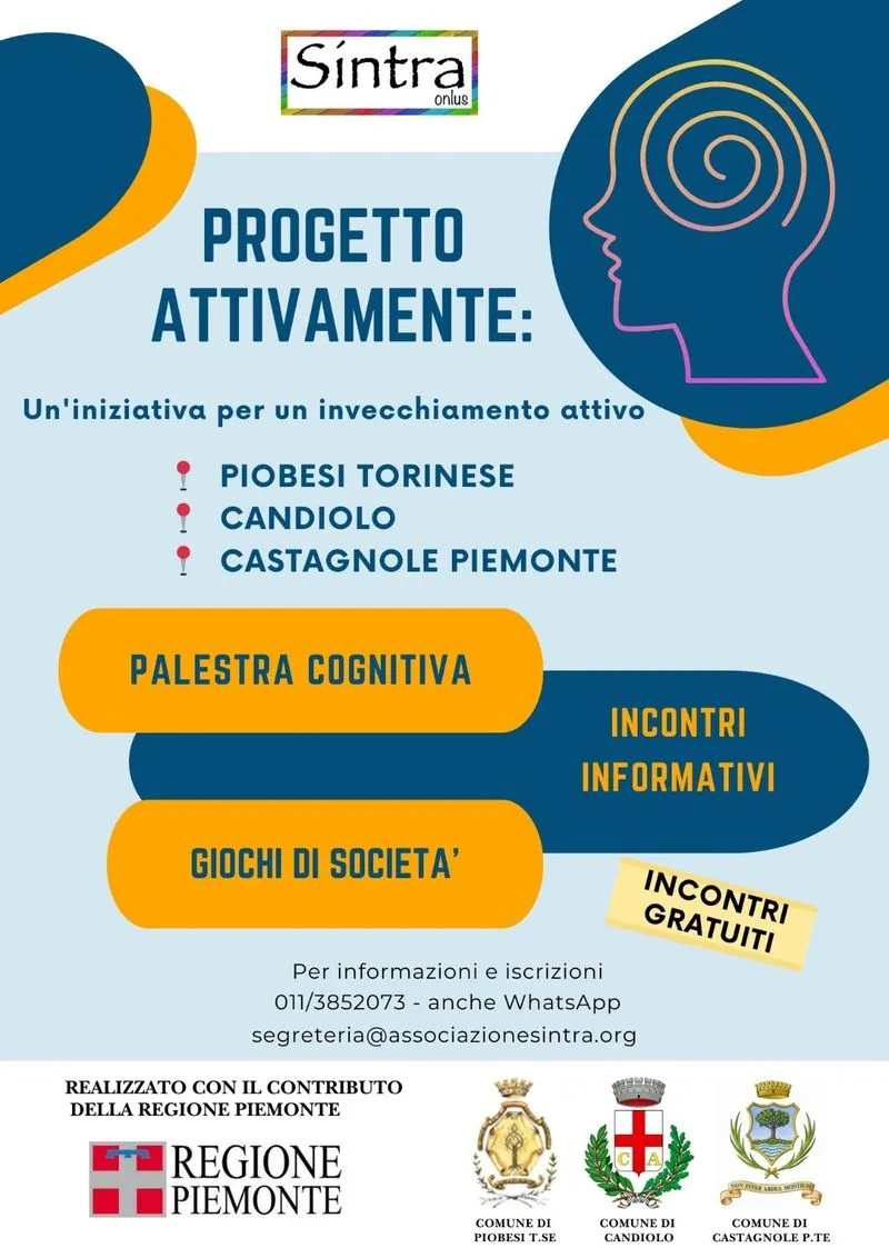 PIOBESI-CANDIOLO - «Attivamente»: un'iniziativa per un invecchiamento attivo e sano