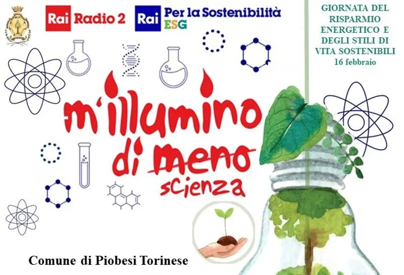 PIOBESI - M’illumino di Meno: «Il sogno di Ciamician» con Valter Maurino, buffet finale a lume di candela