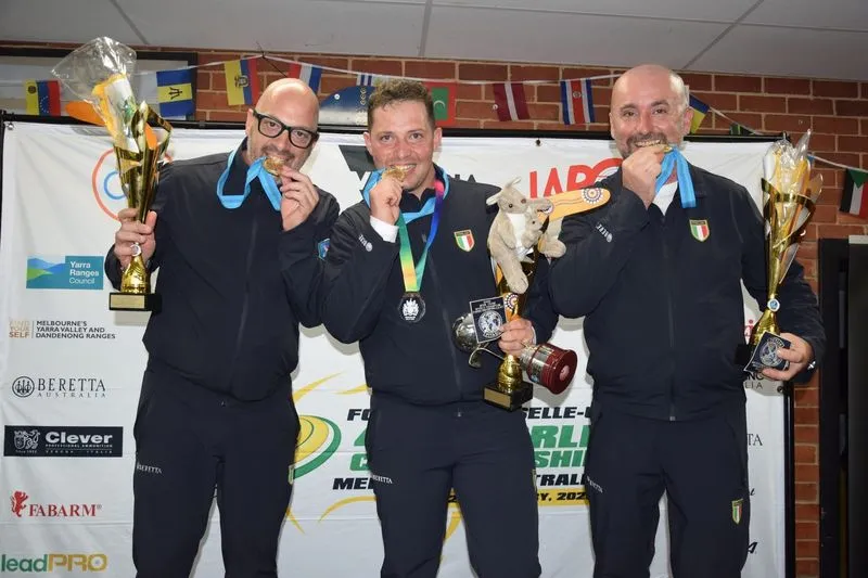 PIOBESI - Tiro a volo, Vito Cito è campione del mondo di Fossa Universale con l'Italia - FOTO