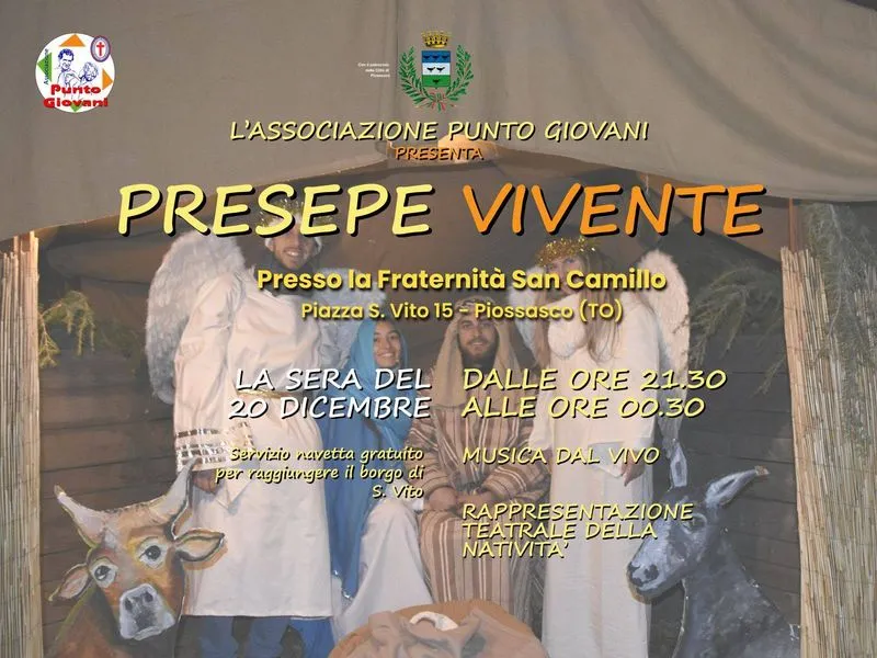 PIOSSASCO - Sabato 20 dicembre torna la magia del Presepe vivente