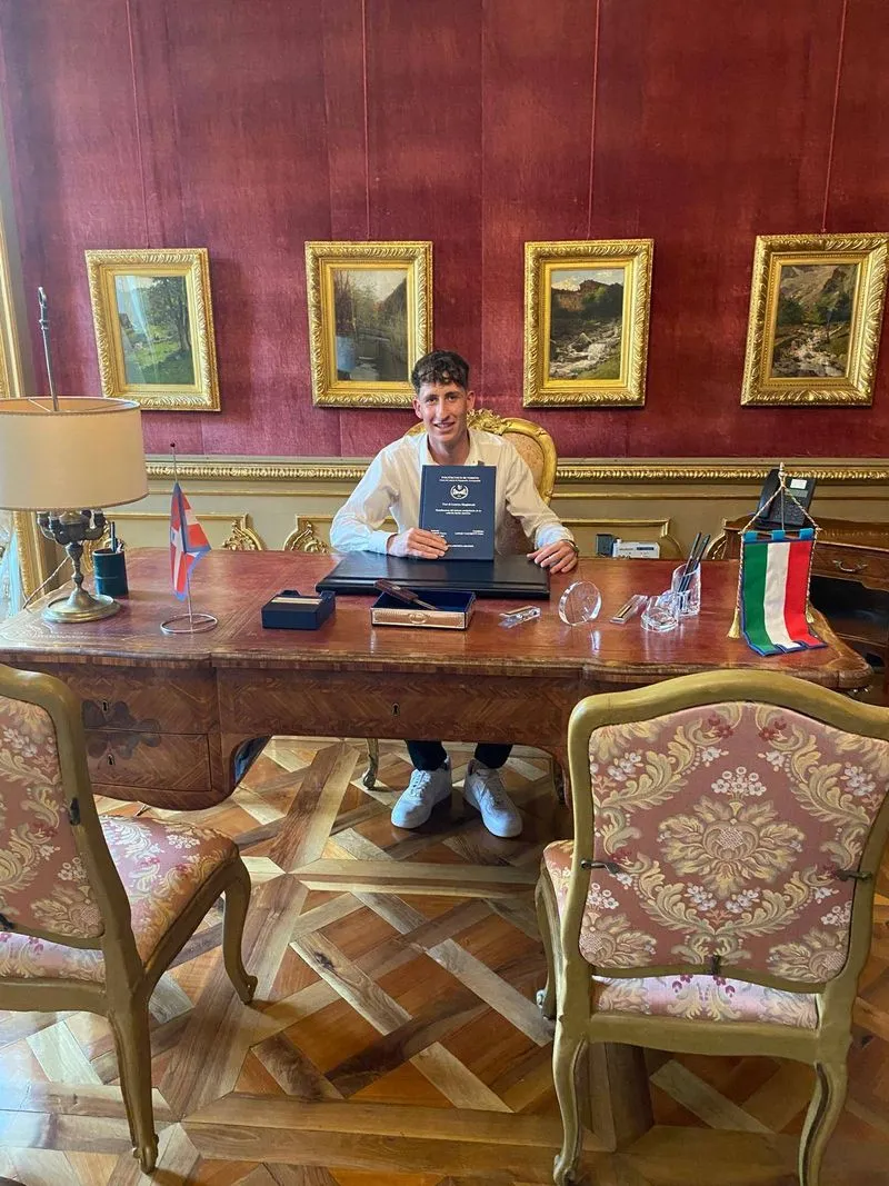 POIRINO - I giovani studenti Simone Delbosco e Fabio Longo Vaschetti premiati in Regione - FOTO