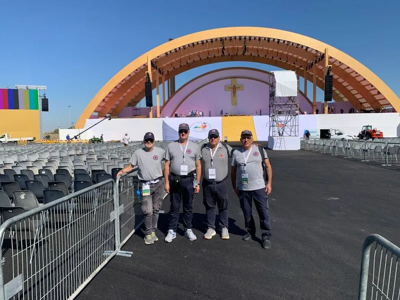 RIVALTA - Quattro volontari della protezione civile a Roma per assistere i pellegrini al Giubileo dei giovani - FOTO