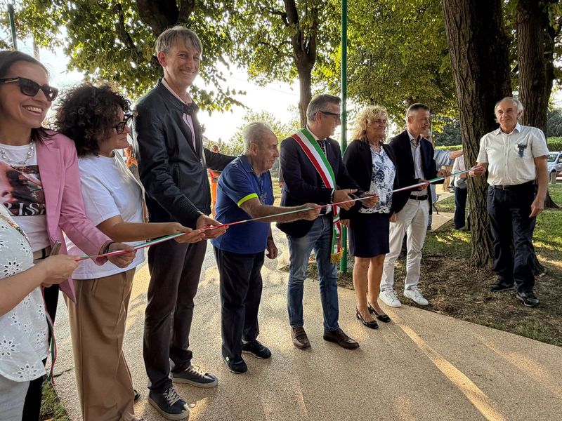 RIVALTA - Inaugurata la nuova area verde di San Vittore - FOTO